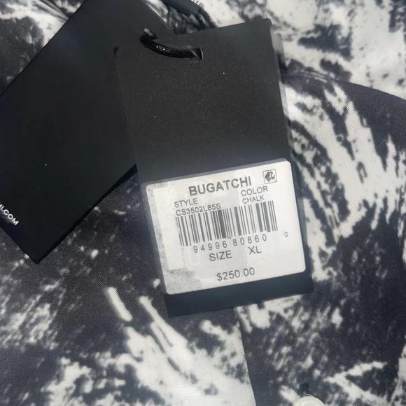 Bugatchi long sleeve shirt Shaped Fit NWT - Men's  XL GS3593L65S  Abstract $250 - Picture 8 of 9